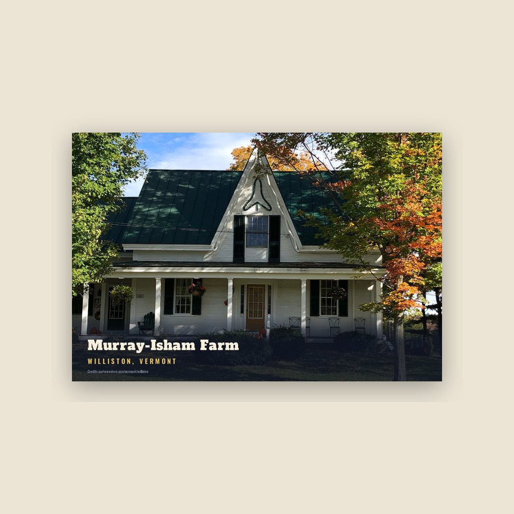 Williston Murray-Isham Farm Postcard