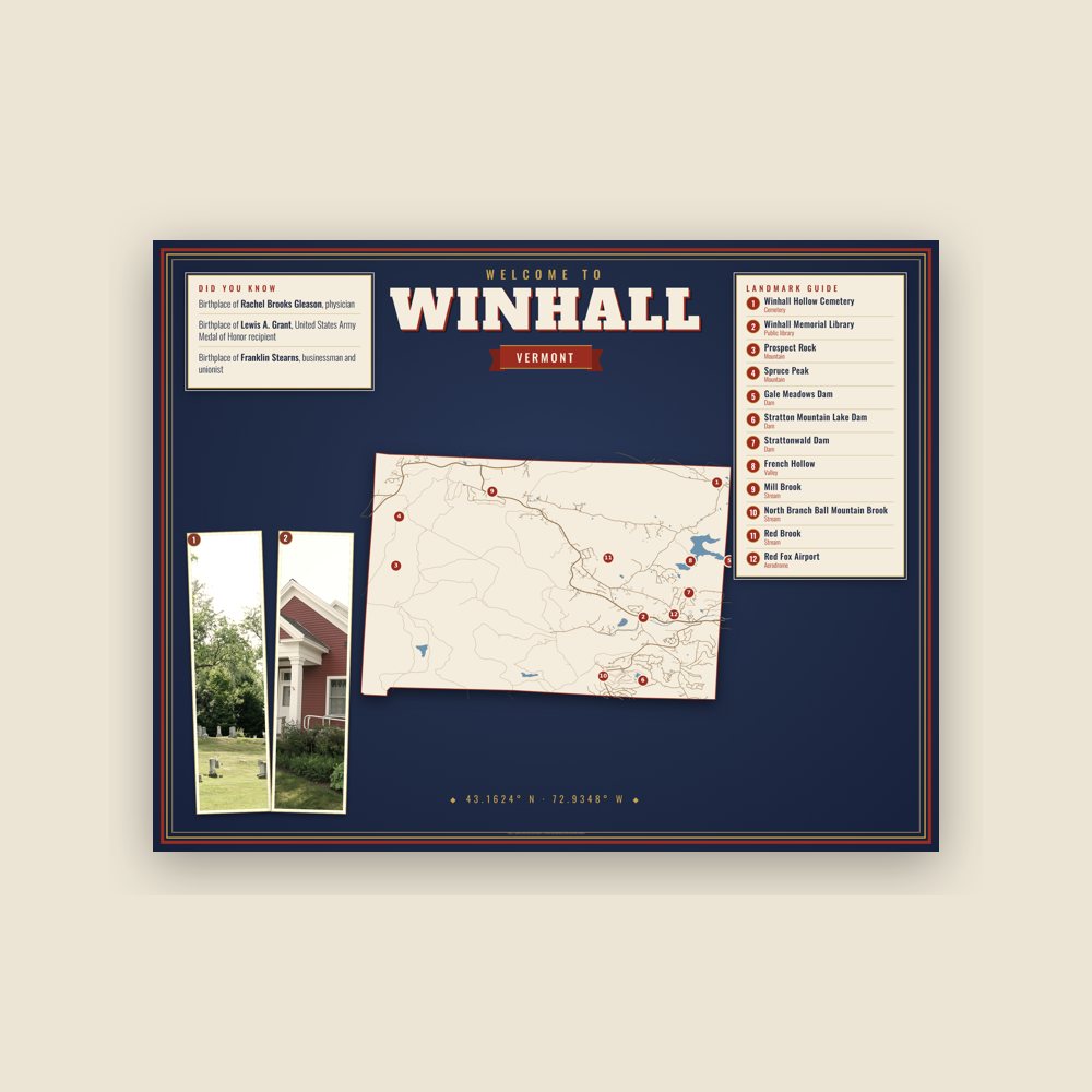 Winhall Map Placemat