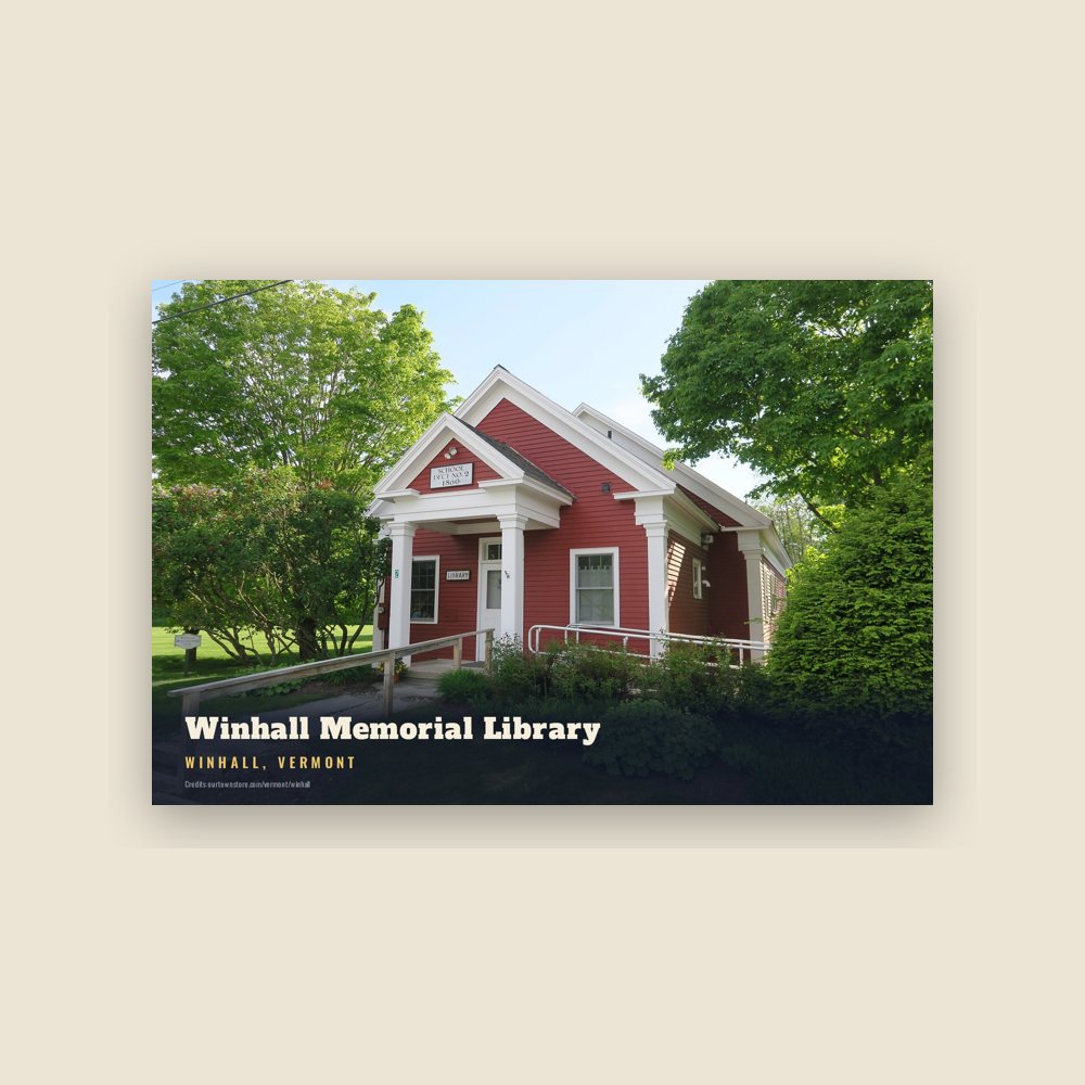 Winhall Winhall Memorial Library Postcard