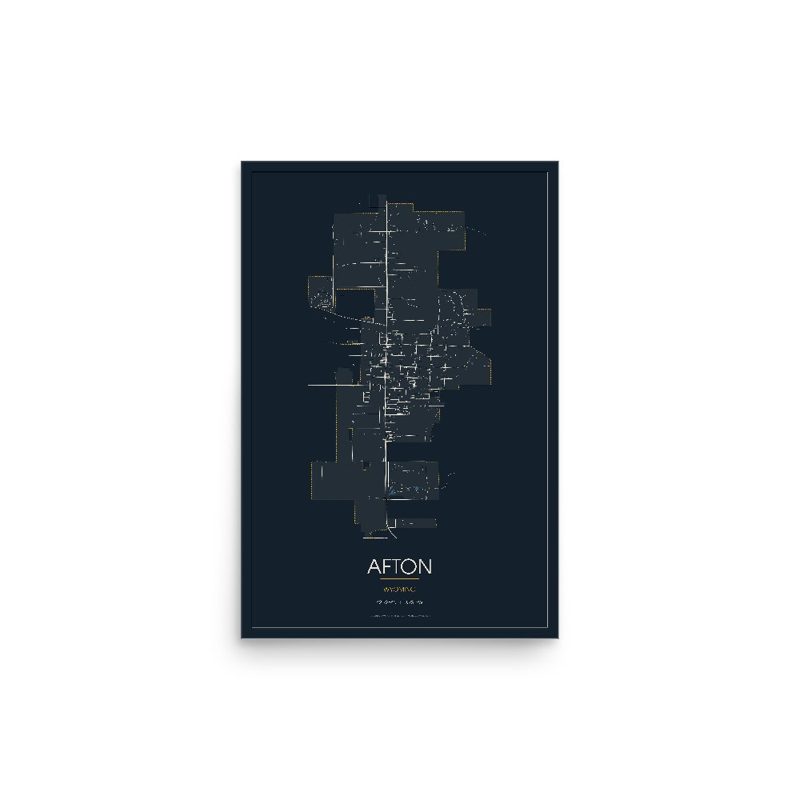 Afton Street Map Poster · Midnight