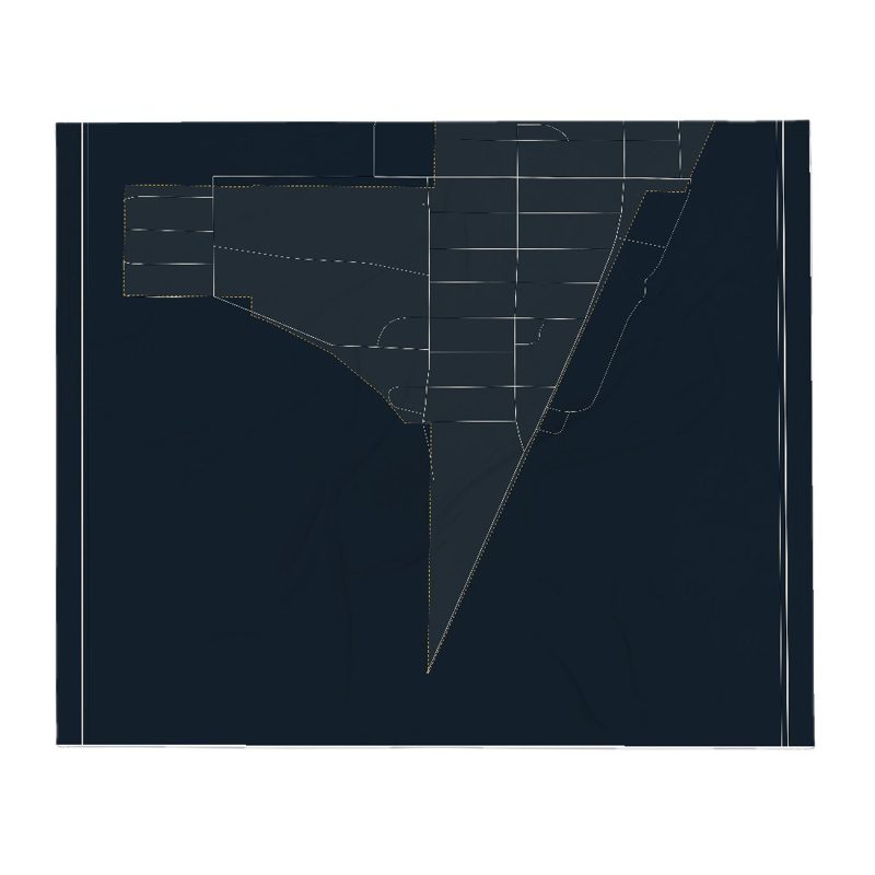Albin Street Map Throw Blanket