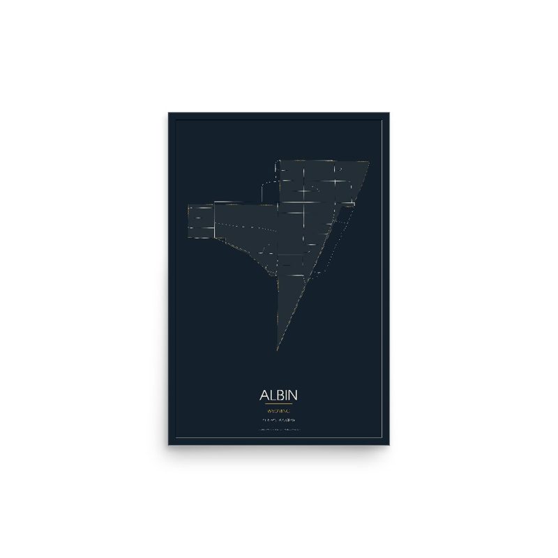 Albin Street Map Poster · Midnight