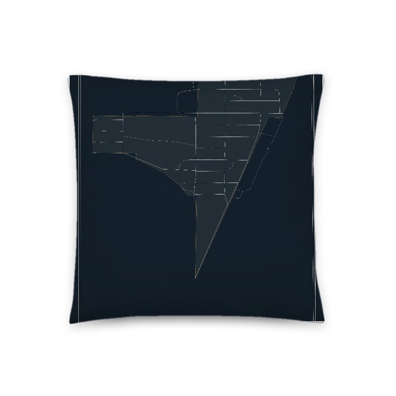 Albin Map Throw Pillow