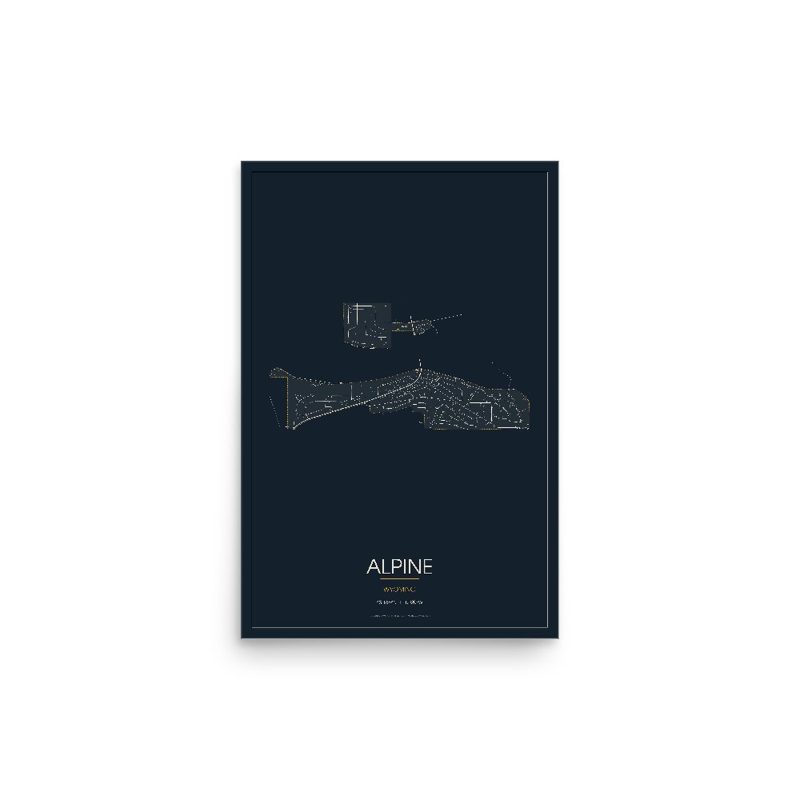 Alpine Street Map Poster · Midnight