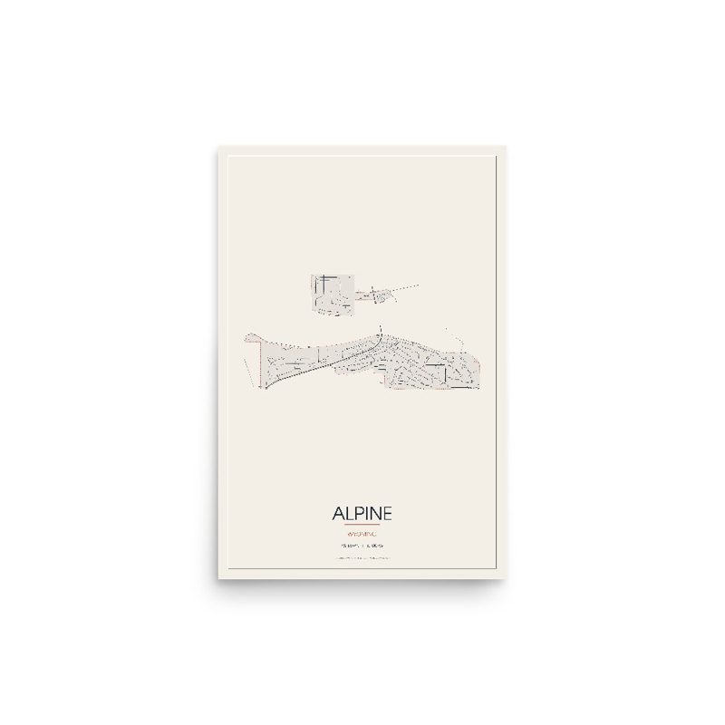 Alpine Street Map Poster · Linen