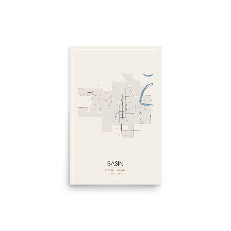 Basin Street Map Poster · Linen