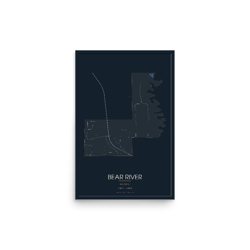 Bear River Street Map Poster · Midnight