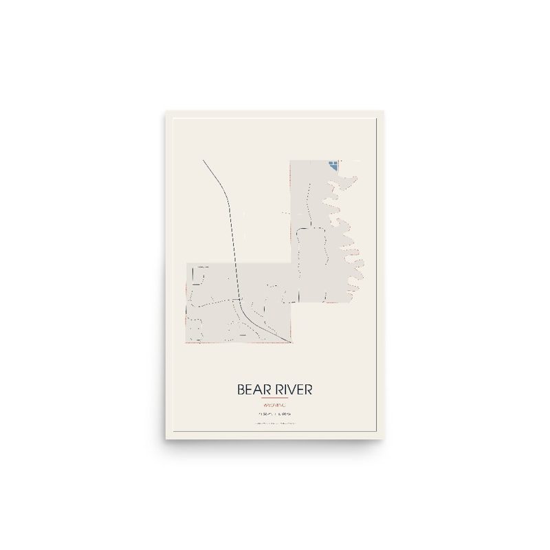 Bear River Street Map Poster · Linen
