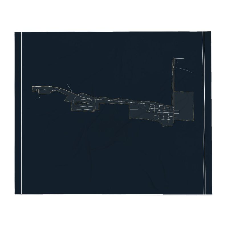 Big Piney Street Map Throw Blanket