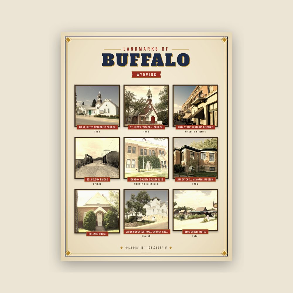 Buffalo Landmarks Photo Poster
