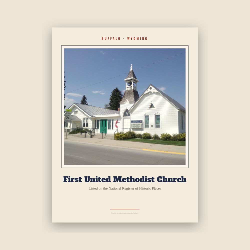 Buffalo First United Methodist Church Landmark Print