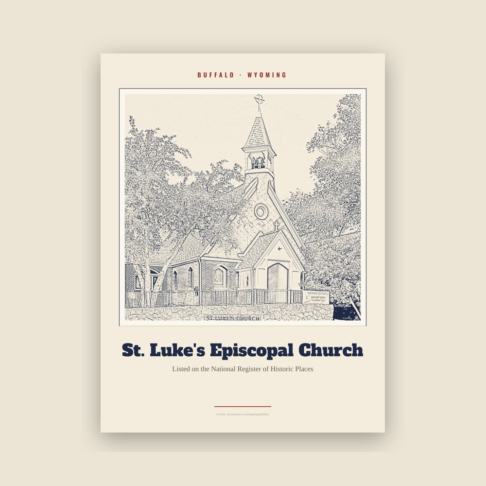 Buffalo St. Luke's Episcopal Church Landmark Print