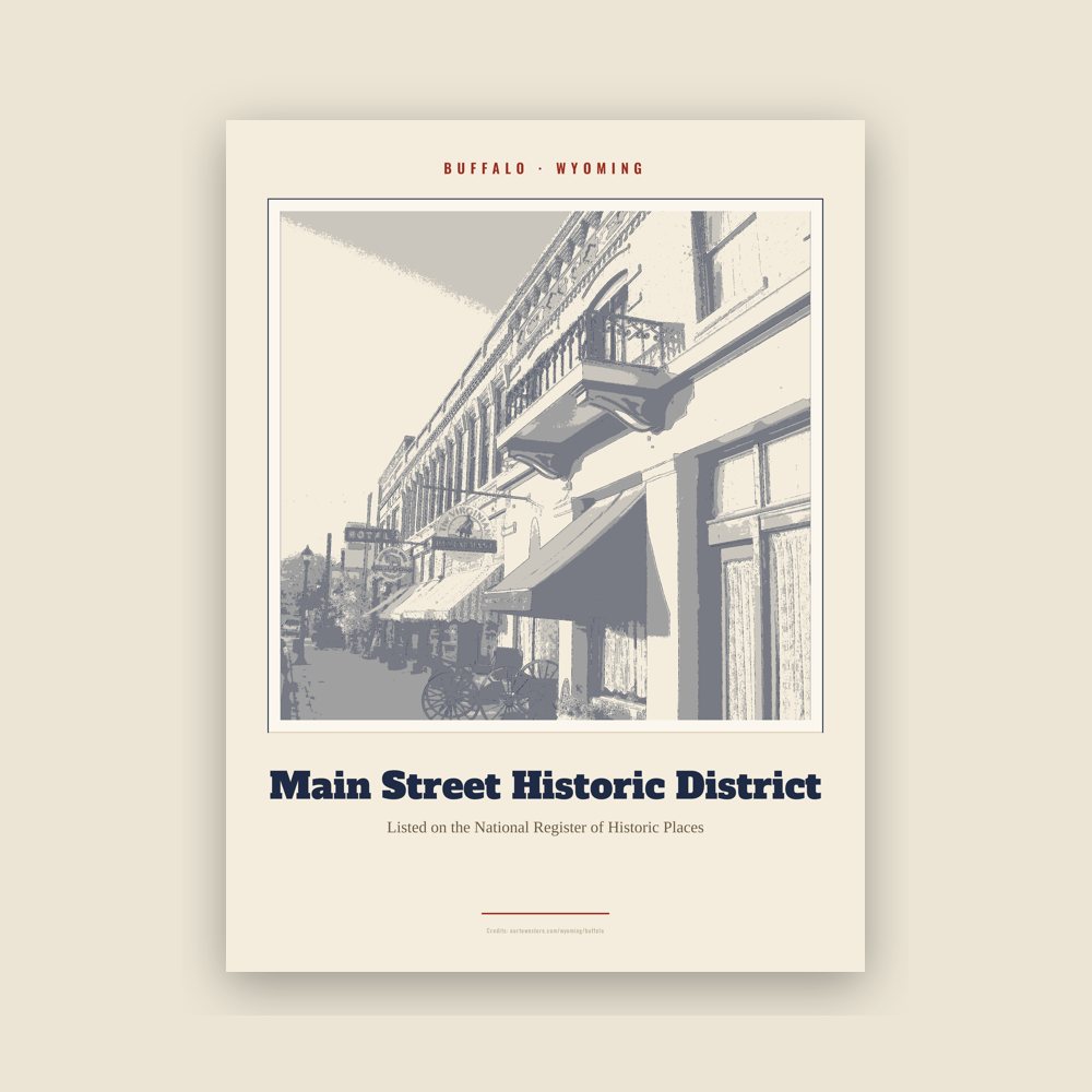 Buffalo Main Street Historic District Landmark Print