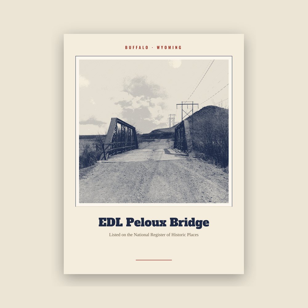 Buffalo EDL Peloux Bridge Landmark Print
