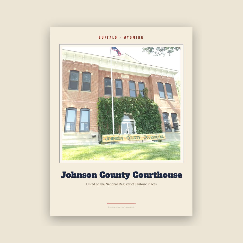 Buffalo Johnson County Courthouse Landmark Print