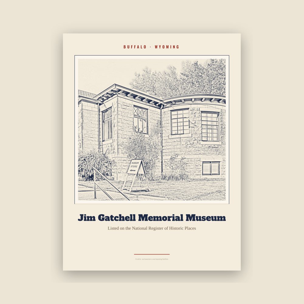 Buffalo Jim Gatchell Memorial Museum Landmark Print