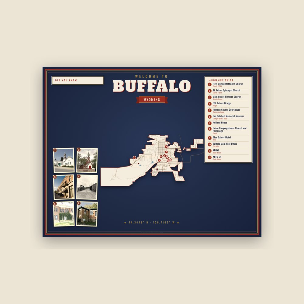Buffalo Map Placemat