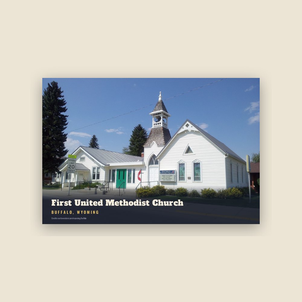 Buffalo First United Methodist Church Postcard