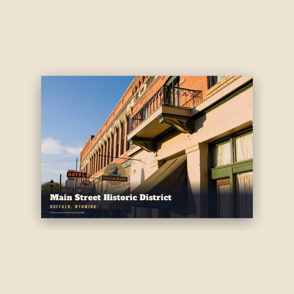 Buffalo Main Street Historic District Postcard