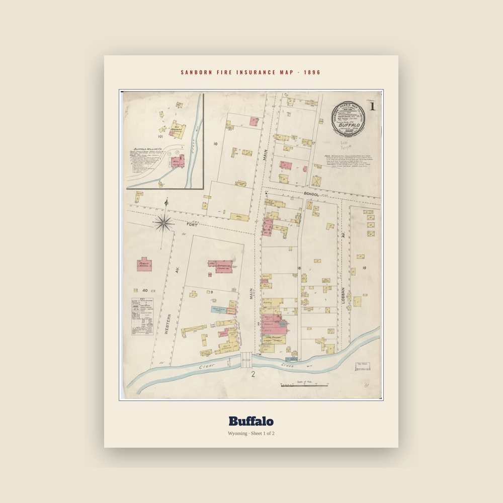 Buffalo Sanborn Map Print