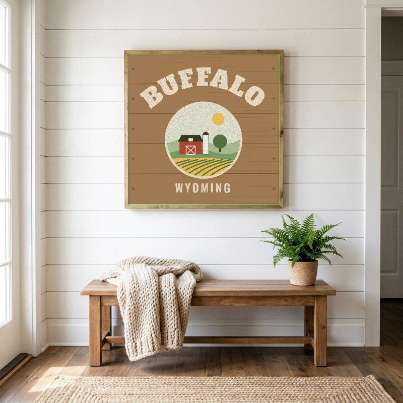 Buffalo Hometown Wood Sign