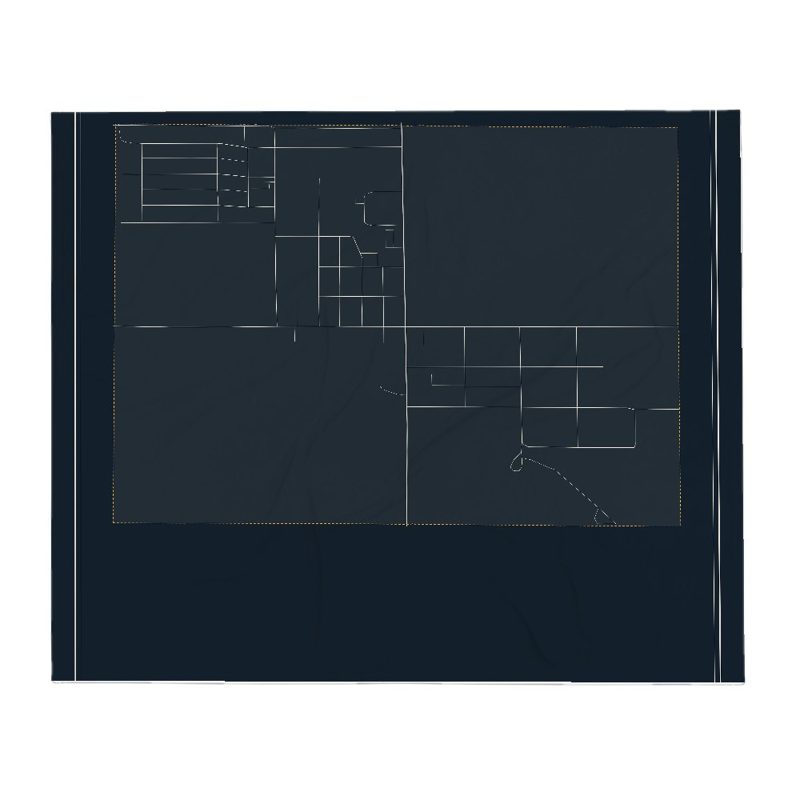 Burlington Street Map Throw Blanket