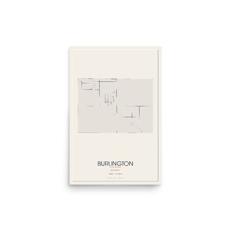 Burlington Street Map Poster · Linen