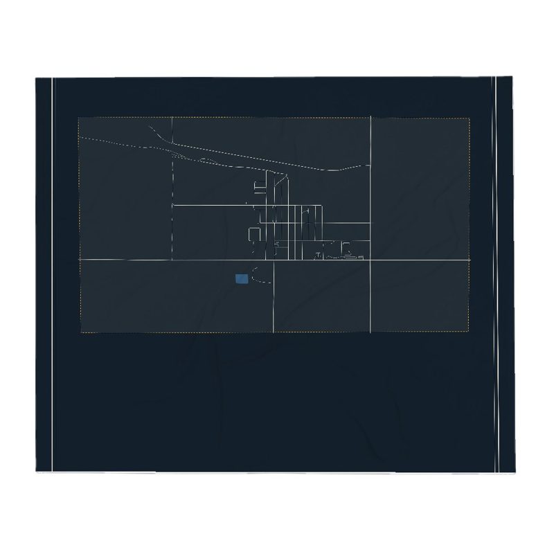 Burns Street Map Throw Blanket