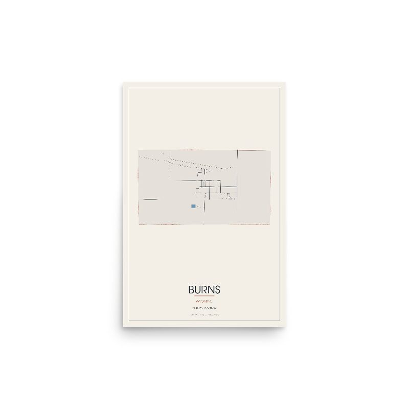 Burns Street Map Poster · Linen
