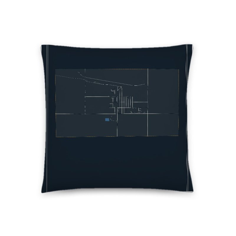 Burns Map Throw Pillow