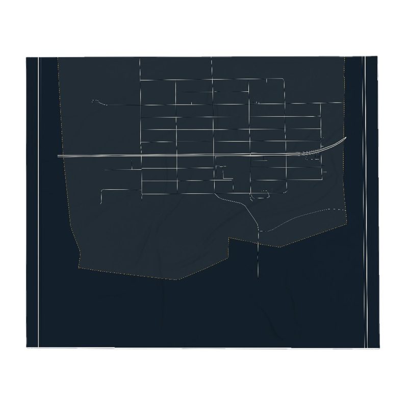 Byron Street Map Throw Blanket