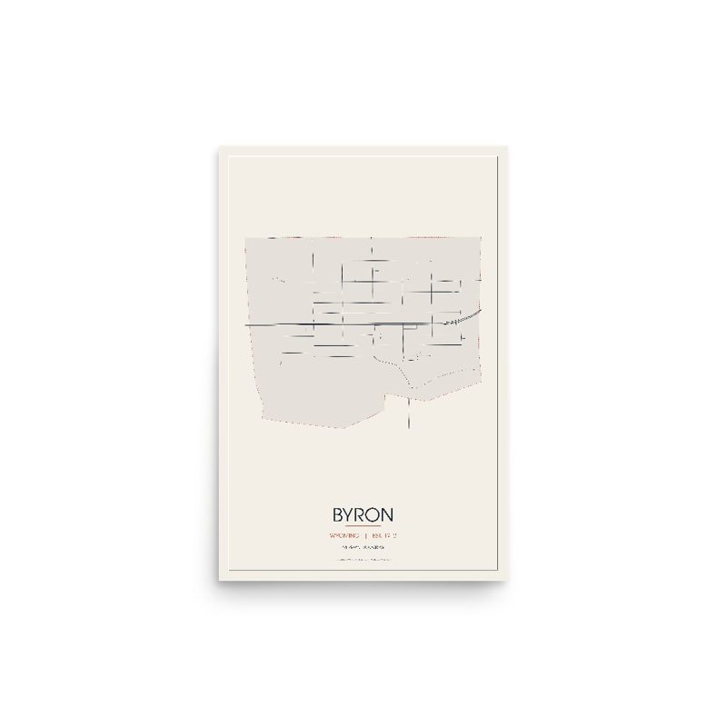 Byron Street Map Poster · Linen