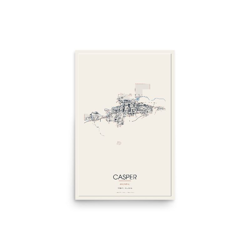 Casper Street Map Poster · Linen