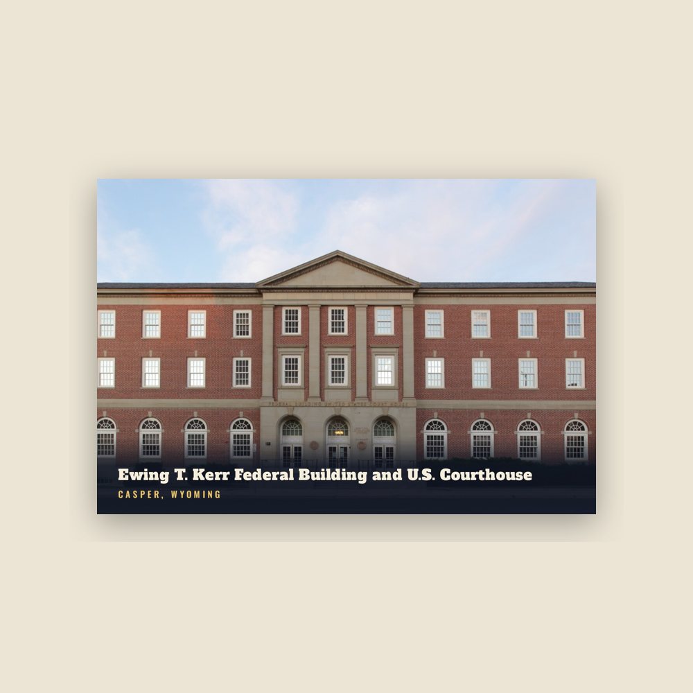 Casper Ewing T. Kerr Federal Building and U.S. Courthouse Postcard