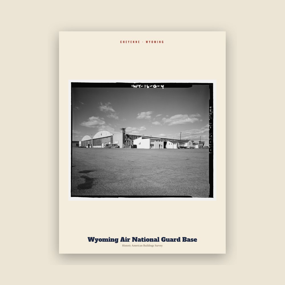 Cheyenne Wyoming Air National Guard Base Archive Print