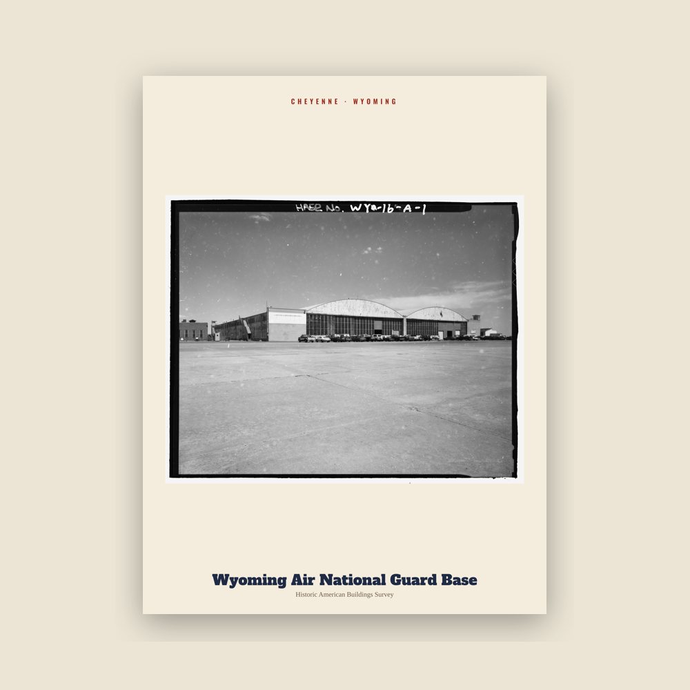 Cheyenne Wyoming Air National Guard Base Archive Print