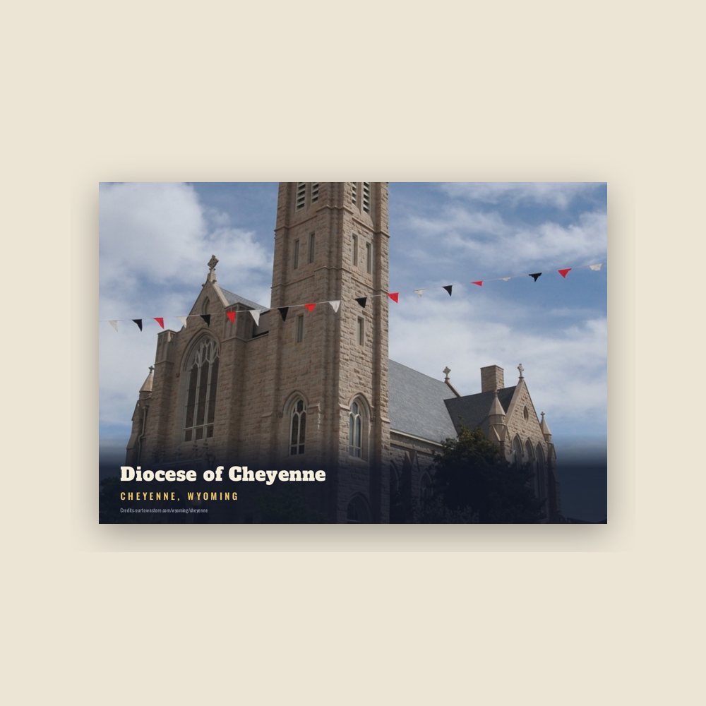 Cheyenne Diocese of Cheyenne Postcard