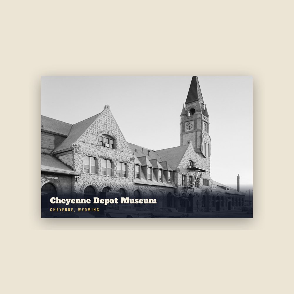Cheyenne Cheyenne Depot Museum Postcard