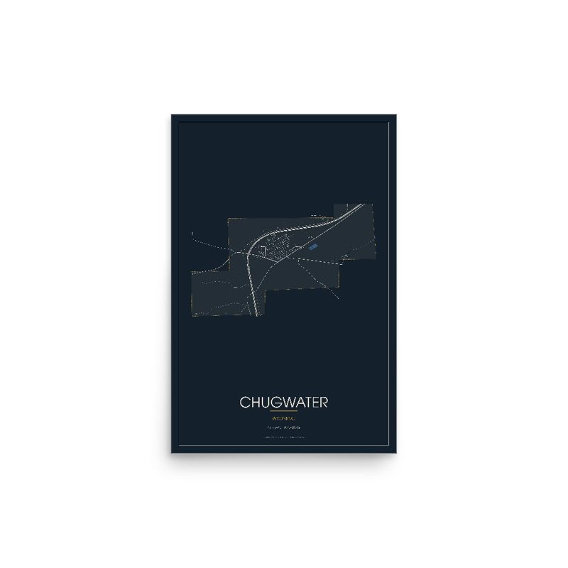 Chugwater Street Map Poster · Midnight