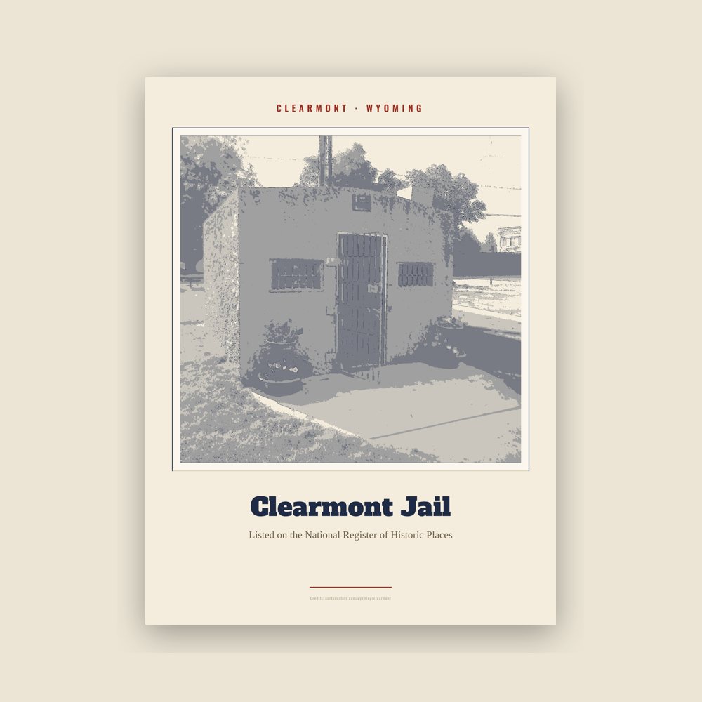 Clearmont Clearmont Jail Landmark Print