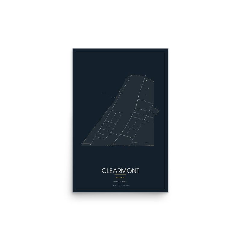 Clearmont Street Map Poster · Midnight