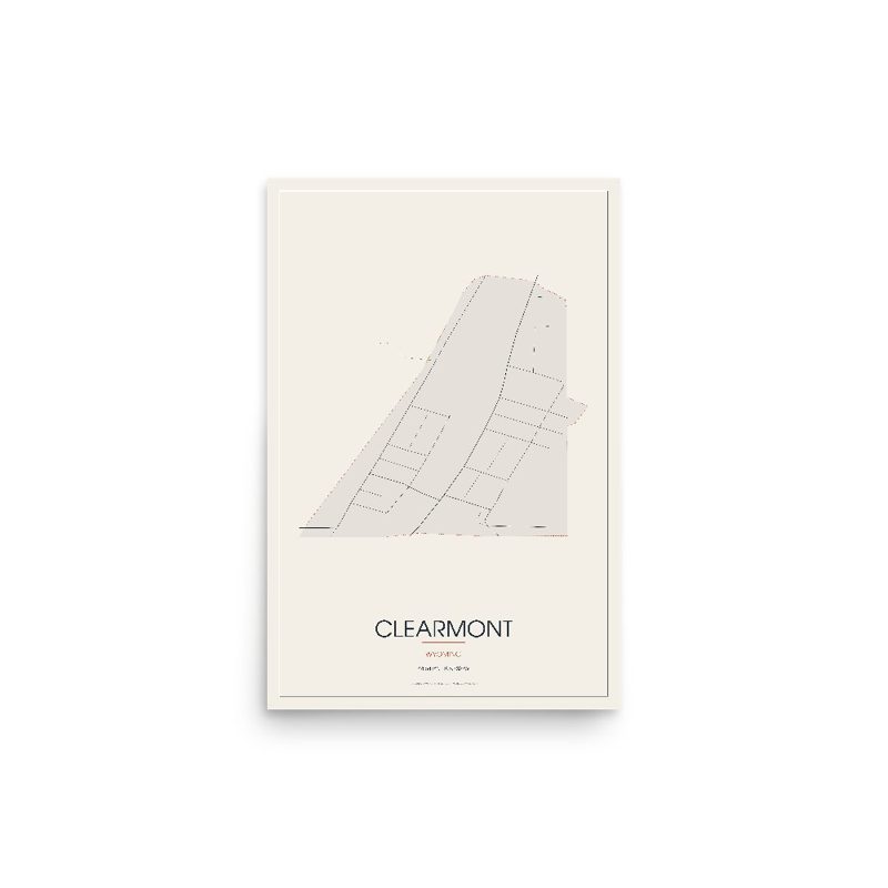 Clearmont Street Map Poster · Linen