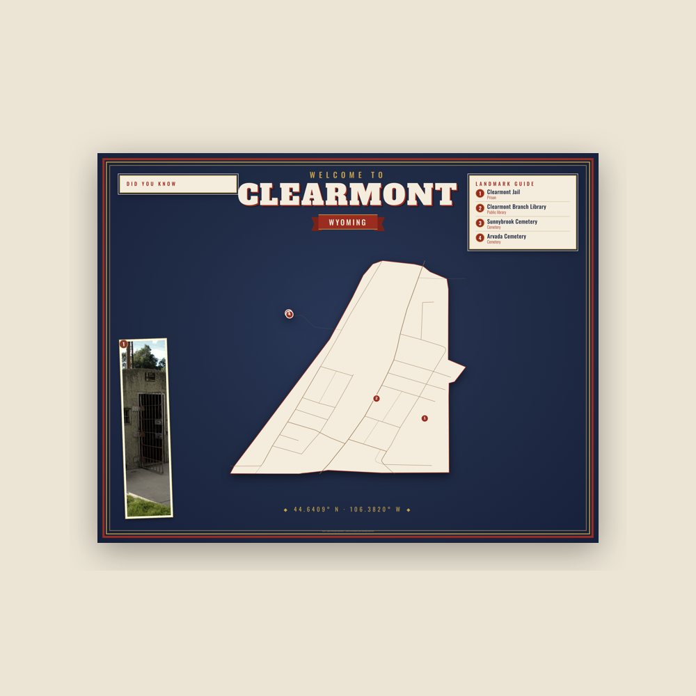 Clearmont Map Placemat
