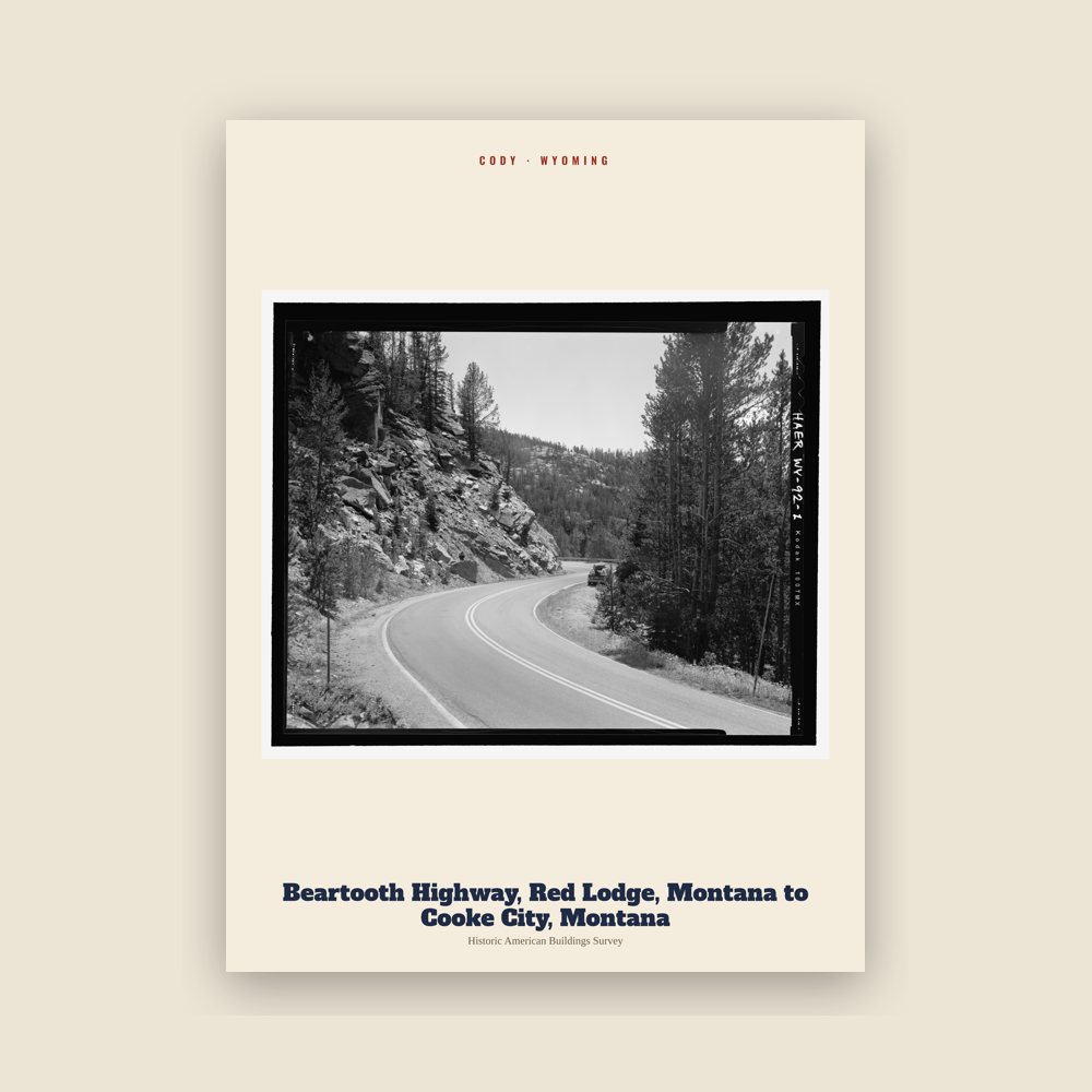 Cody Beartooth Highway, Red Lodge, Montana to Cooke City, Montana Archive Print