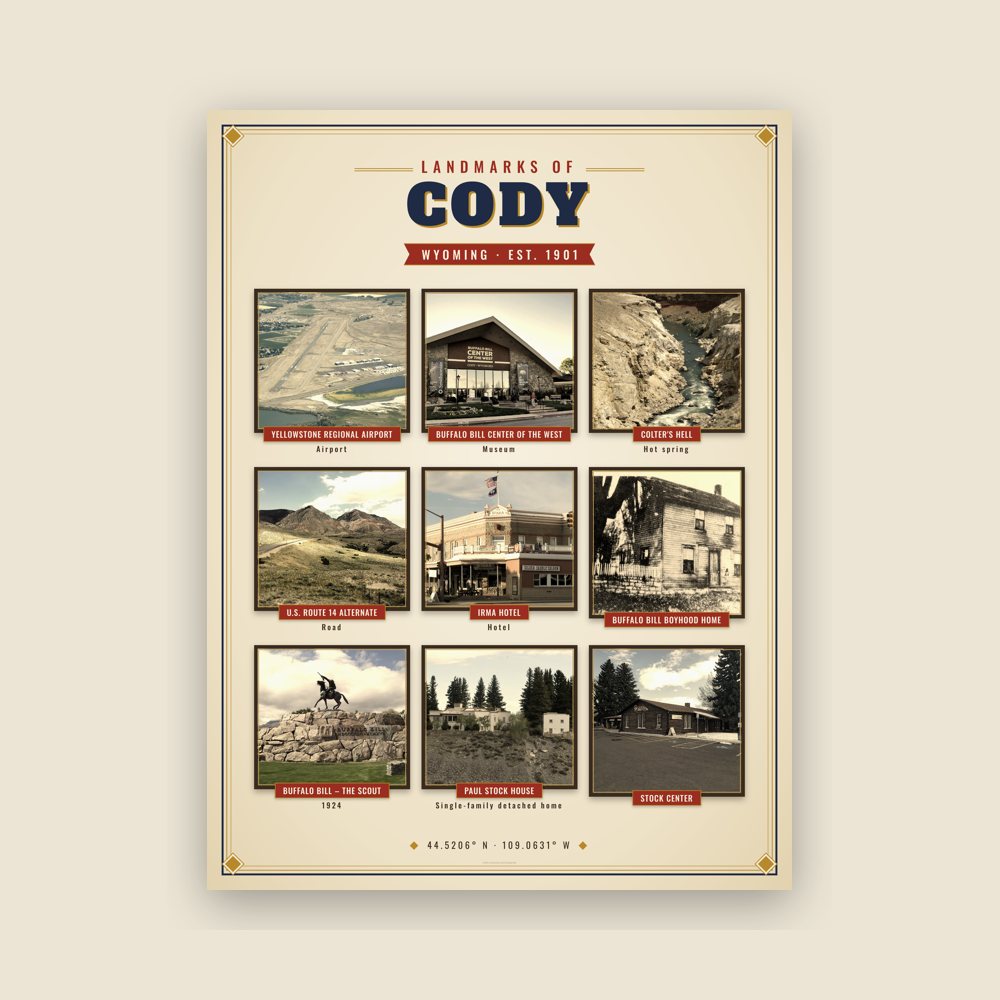 Cody Landmarks Photo Poster