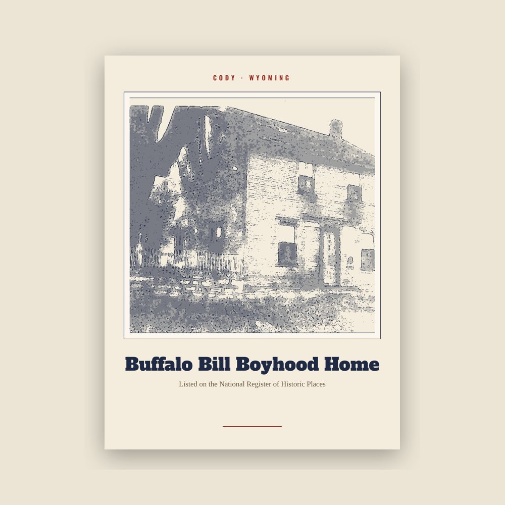 Cody Buffalo Bill Boyhood Home Landmark Print