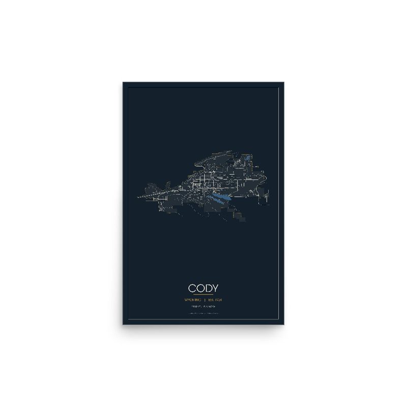 Cody Street Map Poster · Midnight