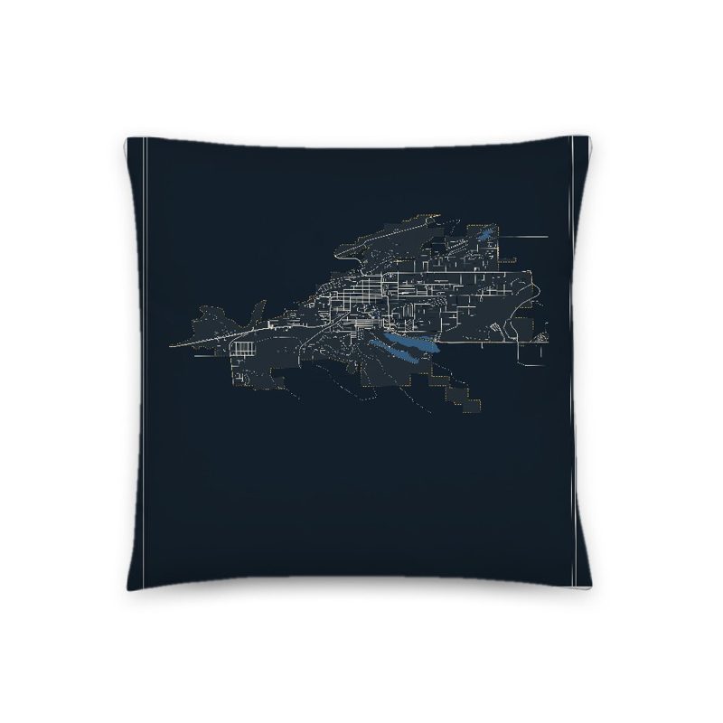 Cody Map Throw Pillow