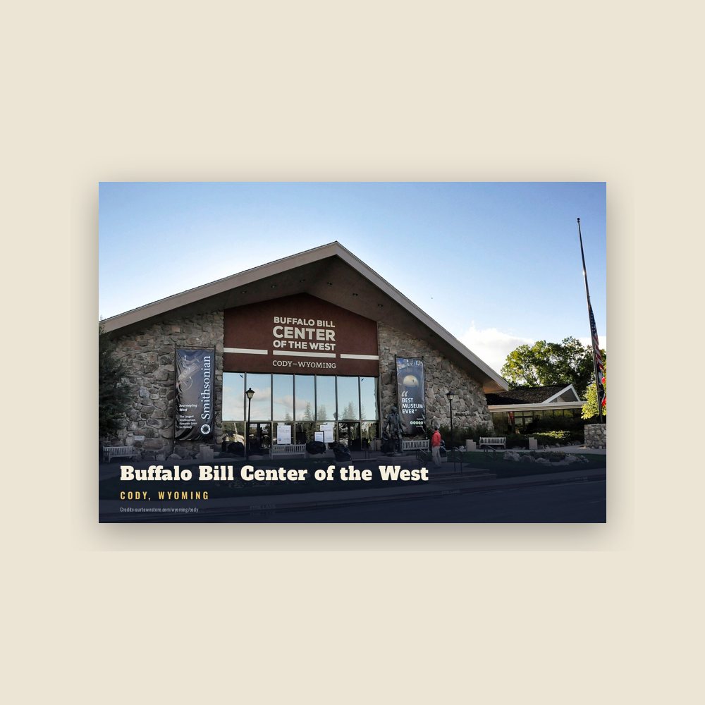 Cody Buffalo Bill Center of the West Postcard
