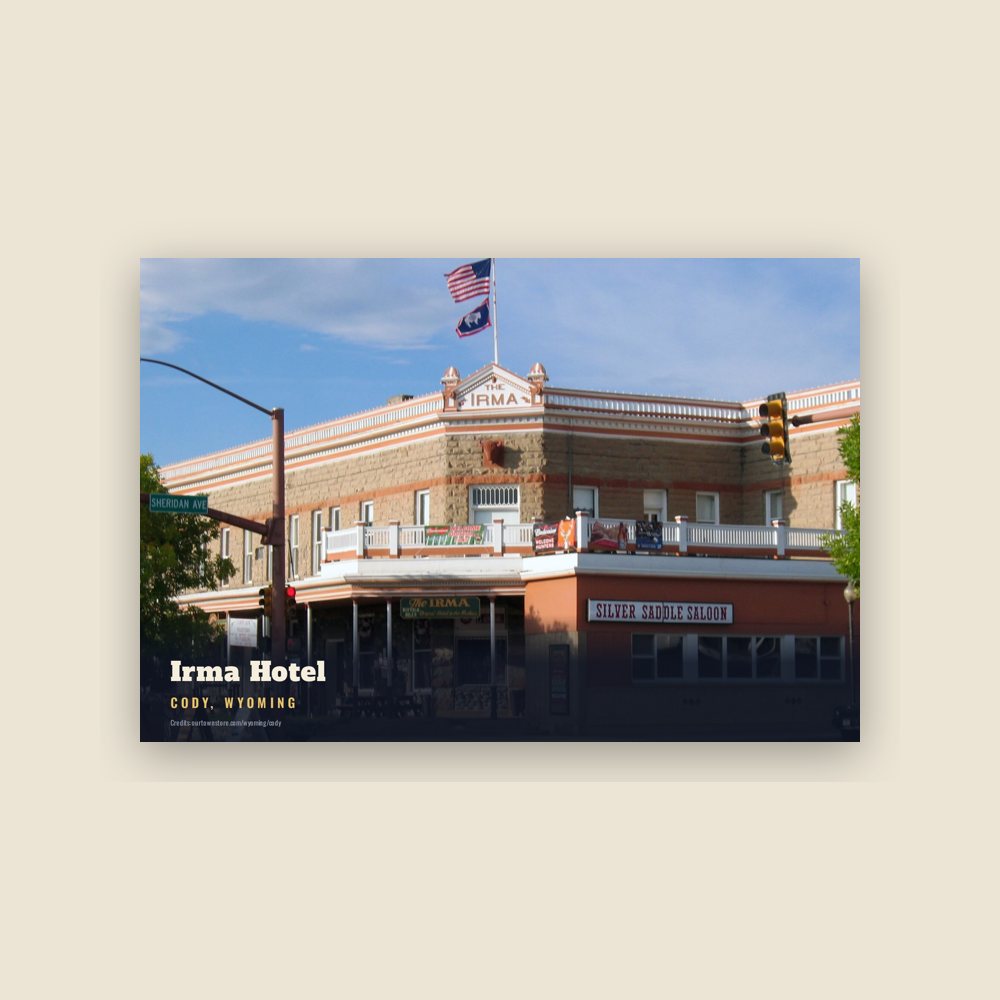 Cody Irma Hotel Postcard